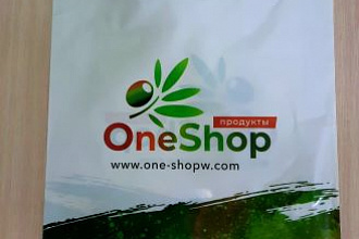Пакет ПНД "ONESHOP" Новый дизайн Вырубной