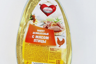 Паштет деликатесный из мяса птицы Таврия 0,105 кг