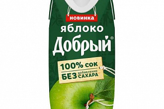 Нектар Добрый 0,33 л яблочный