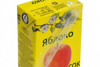 Сок-Яблочный Гост 0,2л/27шт ТМ "Гость" Саратов.обл.