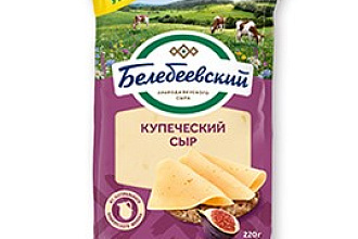 Сыр фас "Купеческий" 52%, 190гр Белебей