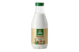 Молоко Село Зеленое 2,5% 930 г пэтбутылках6