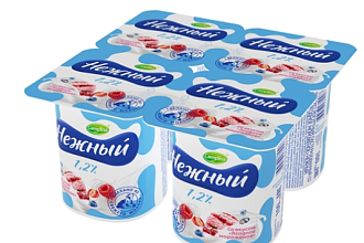 Йогурт 1,2% Нежный ягод морож 100гр. БЗМЖ