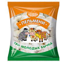 Пельмени Три молодых бычка 400г/8шт Хозяин барин ИП Тарасова