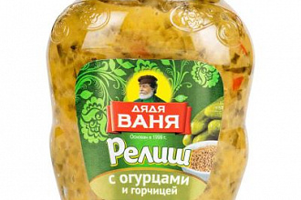 ДЯДЯ ВАНЯ Релиш из огурцов с горчицей 350гр