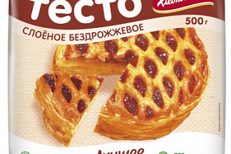 Тесто слоеное бездрож. 500г/16шт "Фацер"