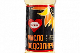 Масло подсолнечное раф.дез.выморож в/с ГОСТ 0,870л Таврия