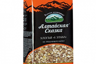 4 злаков хлопья 400г 1*12 Алтайская сказка