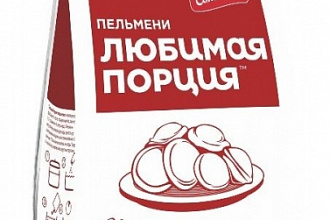 Пельмени "Любимая порция" (пятачки) 800г/6 шт Сальников