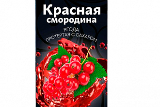Красная смородина протертая с сахаром 280 гр Буздякский дой пак*24