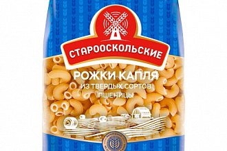 Макароны Рожки капля 400 гр./16 (2Пб) Старооскольские