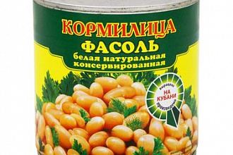 Фасоль "Кормилица" Белая в соб/соку (ж/б) 400г/12шт Краснодар.край