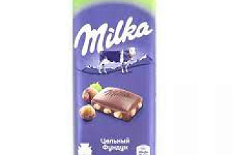 Шоколад Милка 85гр. молочный с фундуком