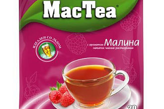 Напиток Mac Tea раствор. с ароматом МАЛИНЫ, м/у 16г*20шт*50