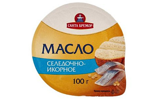 Масло бутербродное Селедочно-икорное 100гр./12 Бремор 