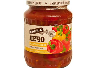 Лечо СТОЕВ перец сладкий в томат соусе с/б 700г