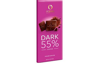 «OZera», шоколад горький Dark, 90 г