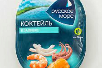 Коктейль из морепродуктов Классик в заливке 180гр/6 Русское море