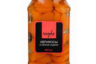 Абрикосы в сиропе Vegda product 880 мл