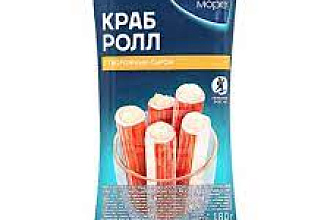 Крабовые палочки имитац. с сыром охл. 180гр Русское Море