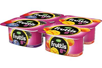 Фруттис суперэкстра 115 г 8% (абр/манго,лесн ягод)