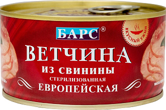 БАРС Ветчина Европейская, 325 гр
