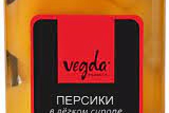Персики в сиропе "Vegda product" 880мл