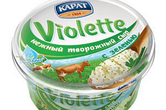 Сыр Виолетта творожный с Зеленью 140г