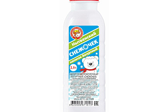 БЗМЖ Напиток к/м йогуртный Снежочек 2,5%, 400г