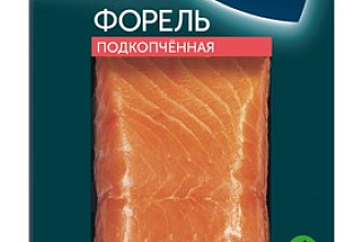 Форель подкопченая филе-кусок 200 гр Русское море