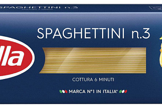 Макаронные изд. Barilla Spaghettini n.3 из твёрдых сортов пшеницы, 450гр.