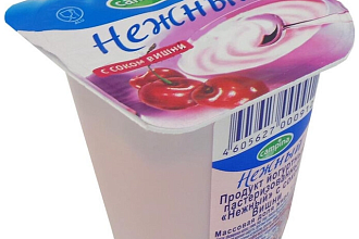 Продукт йогуртн. пастер. с соком Вишни "Нежный" 1,2% 100г.