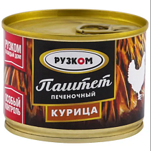 Паштет "Печеночный" курица, ж/б, 180 г,Рузком