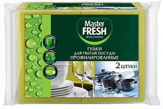 Master Fresh Губки д/мытья посуды 2 шт