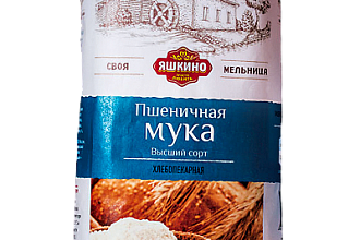 Мука "Яшкино" пшеничная в/с, 1 кг