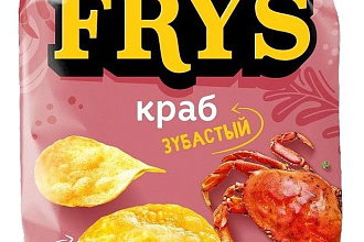 Чипсы из натур. картофеля FRY’S (Фрайс) вкус Зубастый краб 70 г