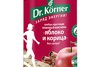 Хлебцы Злаковый коктейль Яблочный с корицей 90гр. DR.Korner