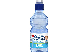 Вода для детей Агуша 0,33л