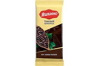 «Яшкино», шоколад тёмный, содержание какао 55%, 90 г