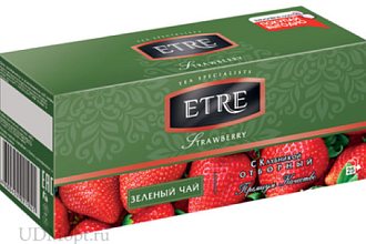 «ETRE», чай зеленый с ароматом клубники, 25пак