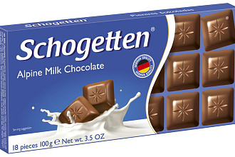 ШОКОЛАД "ALPEN MILK CHOCOLATE" молоч. шоколад,100 гр
