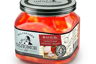Фасоль запеченая с овощами "Ресторация Обломов" 430 гр.