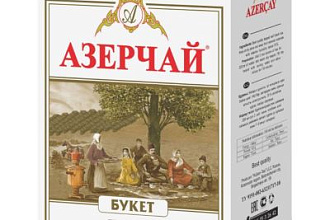 Азерчай Букет байховый черный чай (карт/уп) 100г/30шт