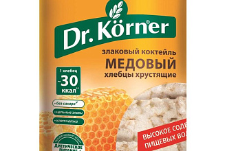 Хлебцы Злаковый коктейль медовый 100г 1*20 Dr Korner