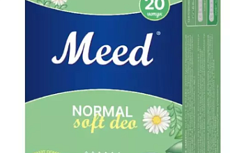 Прокладки жен.ежедневные 20шт.целлюлозные Normal Soft Deo Meed