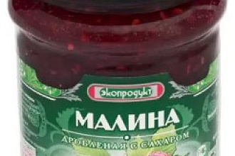 Малина протертая с сахаром Экопродукт 320 гр