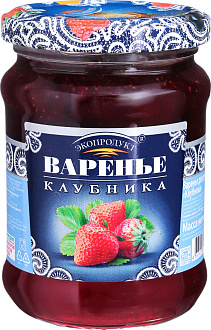 Варенье десертное Клубника Экопродукт 325г