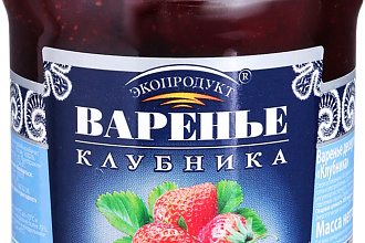 Варенье десертное Клубника Экопродукт 325г