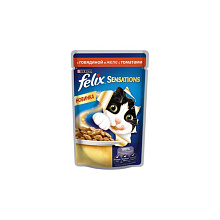Корм влажный для кошек Курица кус в желе 75гр. Felix