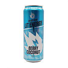 Энергетический напиток б/а LIT Energy Berry Coconut ягода кокос 0,45 ж/б